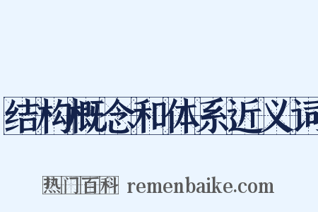 结构概念和体系近义词是什么意思的图片